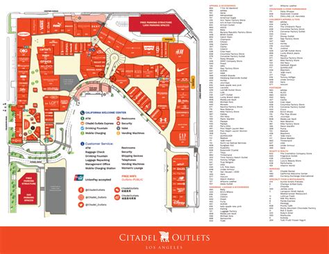 citadel outlets list of stores.